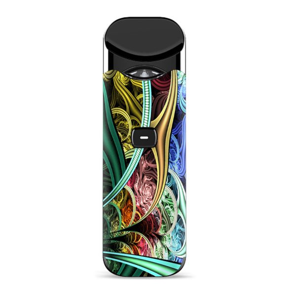 Bio Mechanical Metal Color Pattern Smok Nord Skin Online Hot Sale