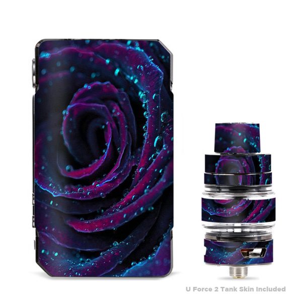 Purple Rose Pedals Water Drops VooPoo Drag 2 Skin Hot on Sale