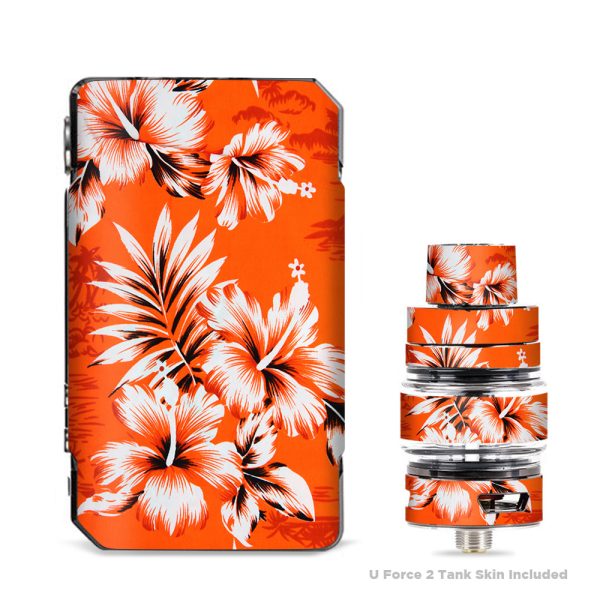 Orange Tropical Hibiscus Flowers VooPoo Drag Mini Skin For Cheap