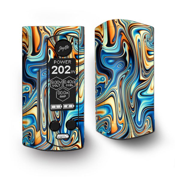 Blue Orange Psychadelic Oil Slick Vaporesso Armour Kit Skin Online now
