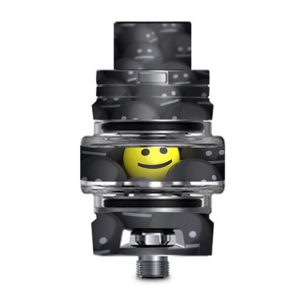 1 Yellow Happy Emoji With Sad Smok TFV8 Big Baby V2 Tank Skin Supply