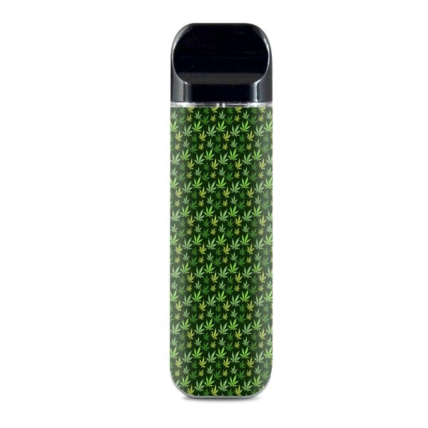 Pot Leaves Small Green Stoner Smok Novo Skin Cheap