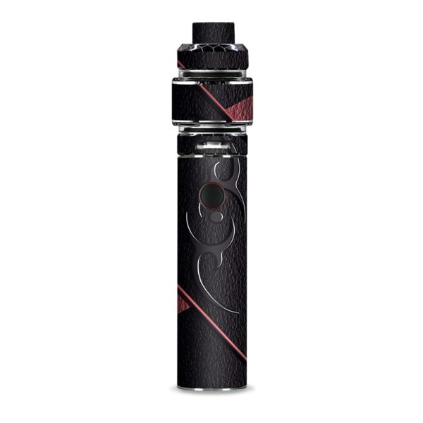 Black Red Leather Hindu Om Like Symbol Smok Resa Stick Kit Skin Sale
