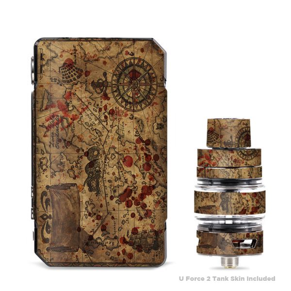 Pirate Map Arrrr Treasure Gold VooPoo Drag Mini Skin For Sale