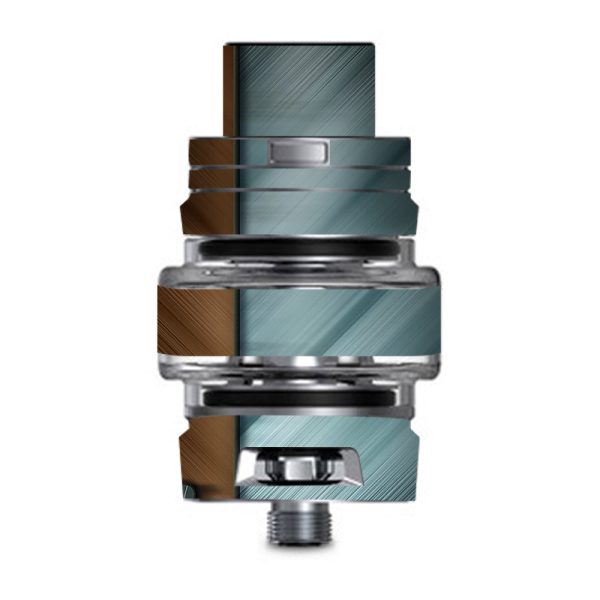 Blue Brown Rivets Metal Panel Smok TFV8 Big Baby V2 Tank Skin on Sale