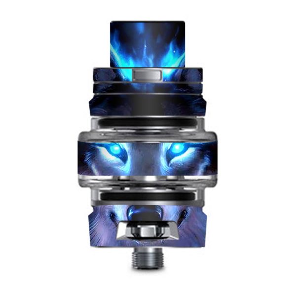 Wolf Glowing Eyes Fire Smok TFV8 Big Baby V2 Tank Skin Sale