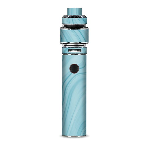 Teal Blue Ice Marble Swirl Glass Smok Resa Stick Kit Skin Discount