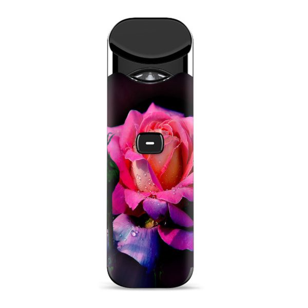 Beautiful Rose Flower Pink Purple Smok Nord Skin on Sale