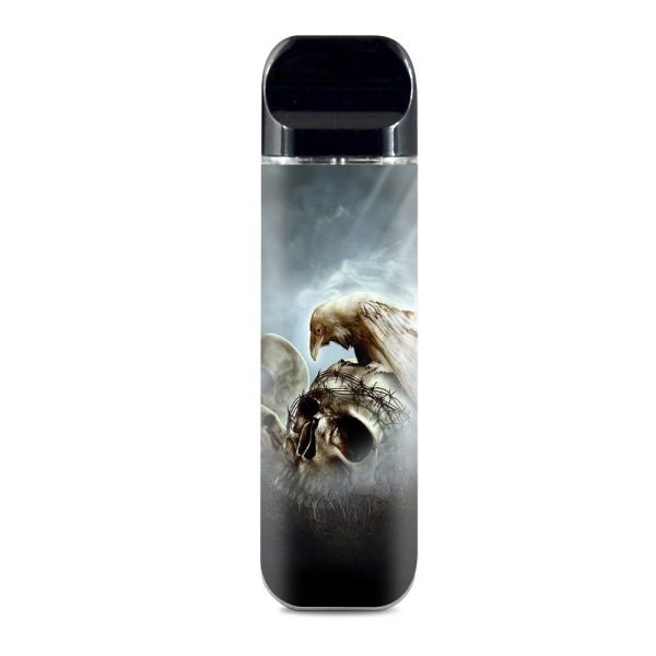 Skull Barbed Wire White Ravens Smok Novo Skin on Sale