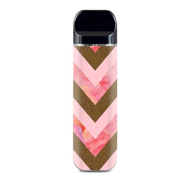 Pink Marble Chevron Gold Cork Granite Smok Novo Skin Online Sale