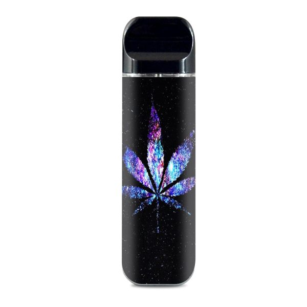 Pot Leaf Marijuana Cosmic Galaxy Outerspace Smok Novo Skin Supply