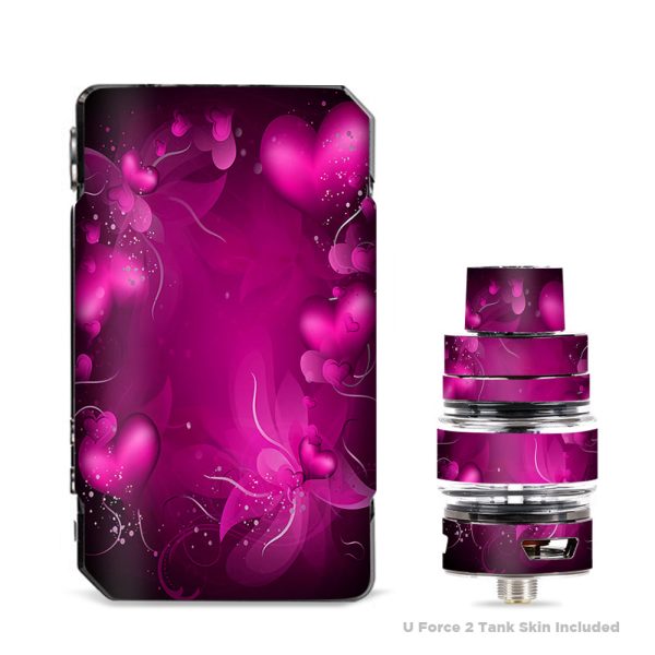 Pink Hearts Flowers VooPoo Drag Mini Skin Fashion