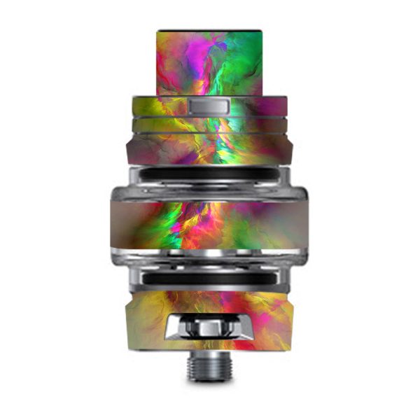 Color Explosion Colorful Design Smok TFV8 Big Baby V2 Tank Skin For Sale