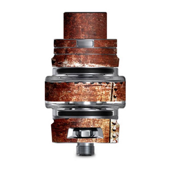 Rusted Metal Panels Rivets Rust Smok TFV8 Big Baby V2 Tank Skin Fashion
