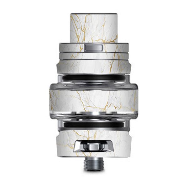 Marble White Gold Flake Granite  Smok TFV8 Big Baby V2 Tank Skin For Cheap
