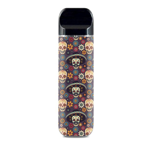 Sugar Skulls Sombrero Day Of The Dead Smok Novo Skin Cheap