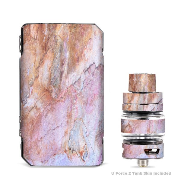 Rose Peach Pink Marble Pattern VooPoo Drag Mini Skin For Cheap