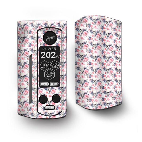 Pink Blue Flowers Skulls Vaporesso Armour Kit Skin on Sale