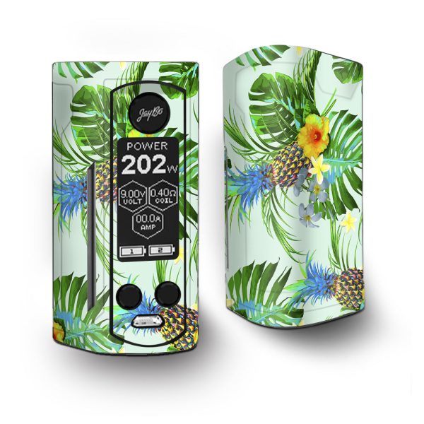 Tropical Floral Pattern Pineapple Palm Trees Vaporesso Armour Kit Skin Discount