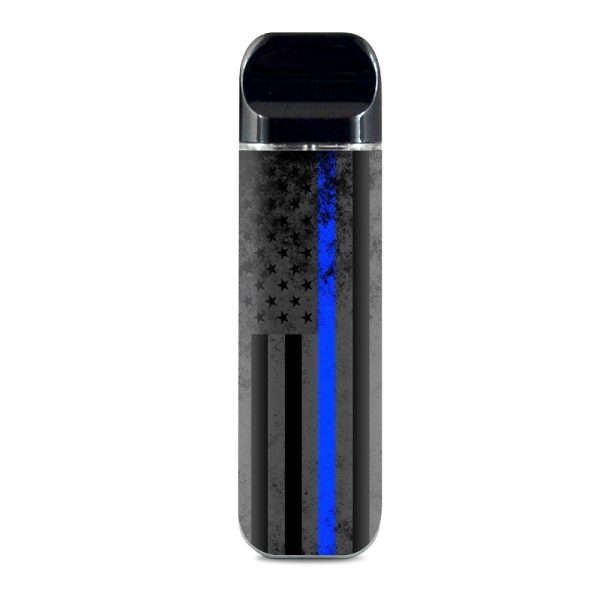 Thin Blue Line American Flag Distressed  Smok Novo Skin Online Hot Sale
