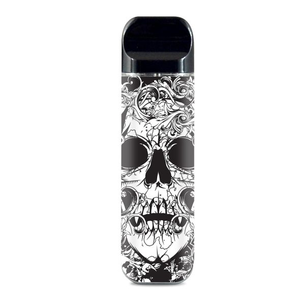 Crazy Lineart Skull Design Smok Novo Skin Discount