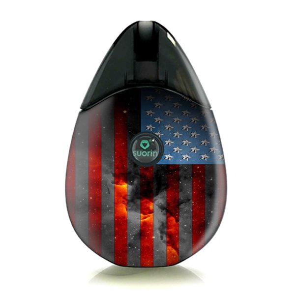 Dark Distressed American Flag Sky Stars Galaxy Suorin Drop Skin Discount