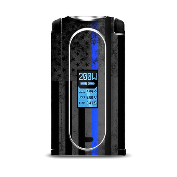 Thin Blue Line American Flag Distressed  VooPoo Vmate Skin on Sale