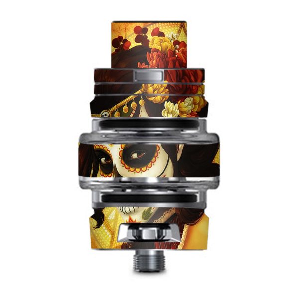 Skull Girl Dia De Los Muertos Paint Smok TFV8 Big Baby V2 Tank Skin on Sale