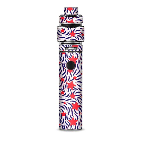 Red White Blue Stars Stripes Abstract Pattern Smok Resa Stick Kit Skin For Discount