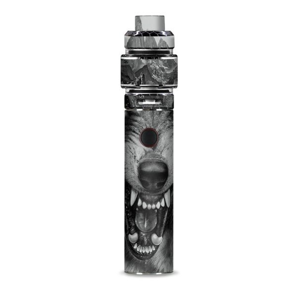 Angry Wolf Growling Mountains Smok Resa Stick Kit Skin For Sale
