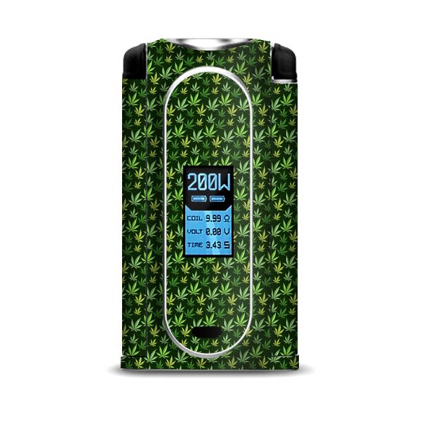 Pot Leaves Small Green Stoner VooPoo Vmate Skin Fashion