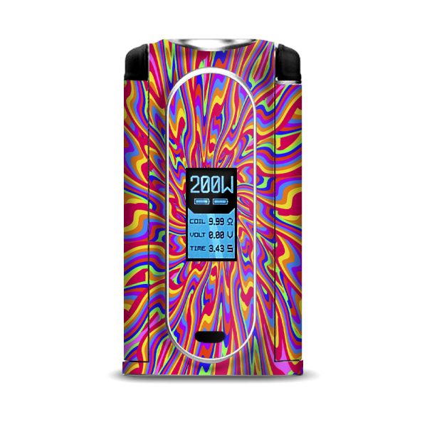 Optical Illusion Colorful Holographic VooPoo Vmate Skin Online now