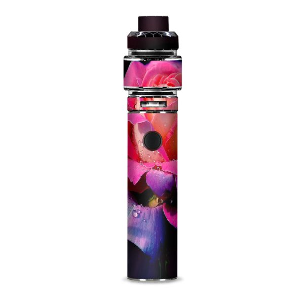 Beautiful Rose Flower Pink Purple Smok Resa Stick Kit Skin Online Hot Sale