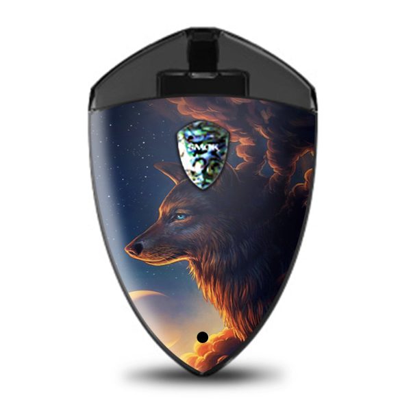 Wolf Clouds Moon Sky Smok Rolo Badge Skin on Sale