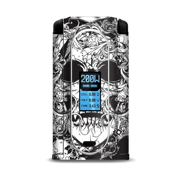 Crazy Lineart Skull Design VooPoo Vmate Skin Online now