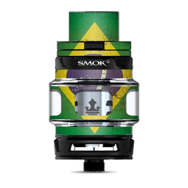 Flag Brazil Grunge Distressed Country Smok Prince Tank Skin Hot on Sale