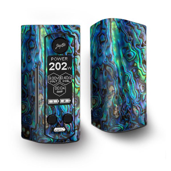Abalone Shell Green Swirl Blue Gold Vaporesso Armour Kit Skin Online now