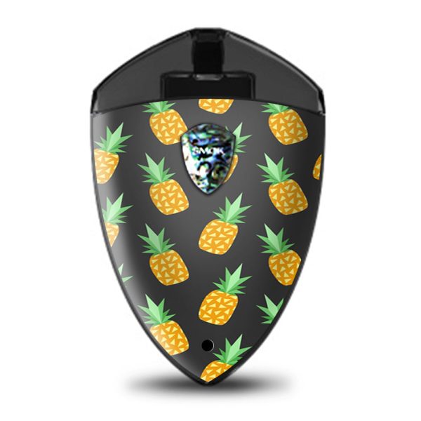 Pineapples Grey Pattern  Smok Rolo Badge Skin Cheap