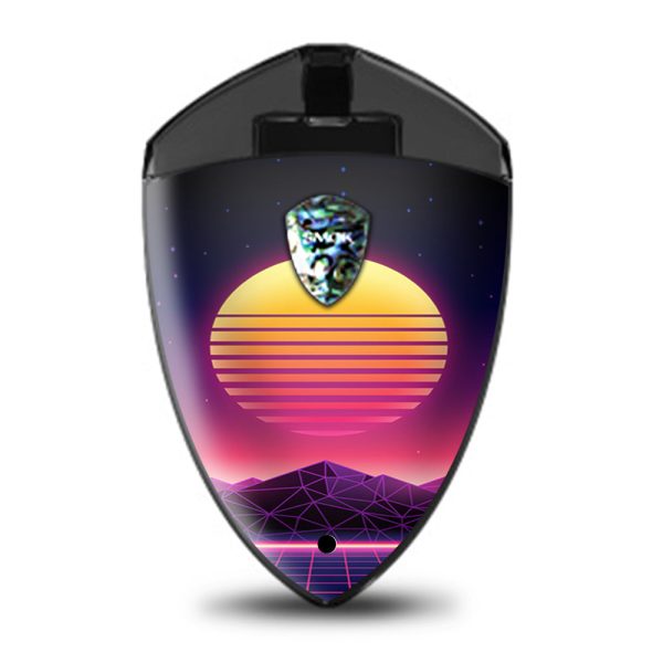 80S Techno Sunset Smok Rolo Badge Skin Fashion