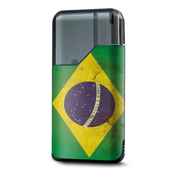 Flag Brazil Grunge Distressed Country Suorin Drop Skin Online now