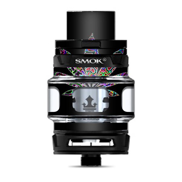 Pot Leaf Marijuana Colorful Retro Smok Prince Tank Skin For Discount