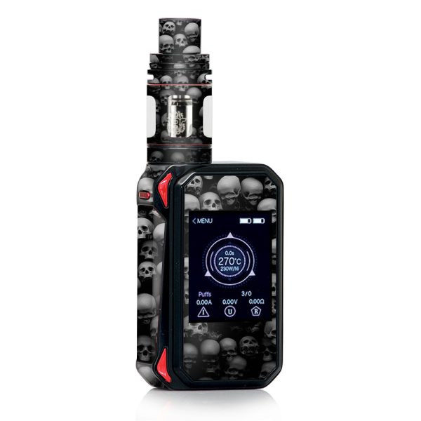 Black And White Skulls Stacked Smok Gpriv2 Skin Cheap