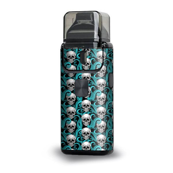 Skull Octopus Teal Black Aspire Breeze 2 Skin Discount