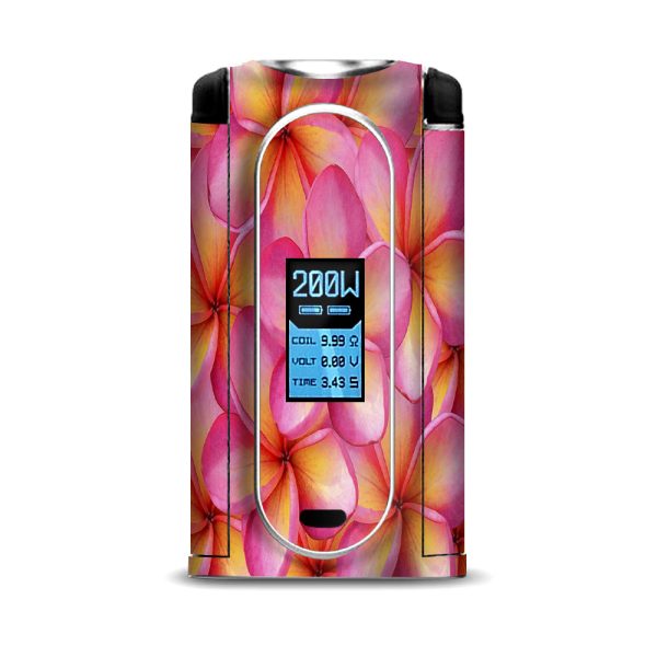 Plumerias Pink Flowers VooPoo Vmate Skin Supply