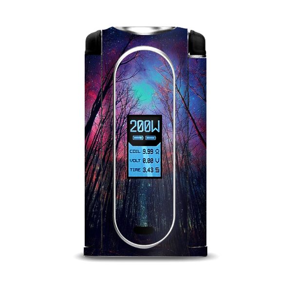 Galaxy Sky Through Trees Forest VooPoo Vmate Skin on Sale