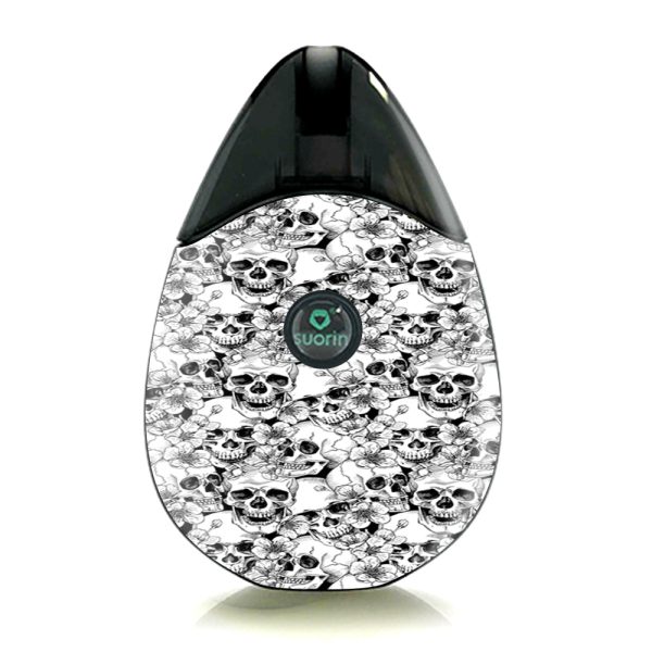 Black N White Skulls Suorin Drop Skin Online Sale