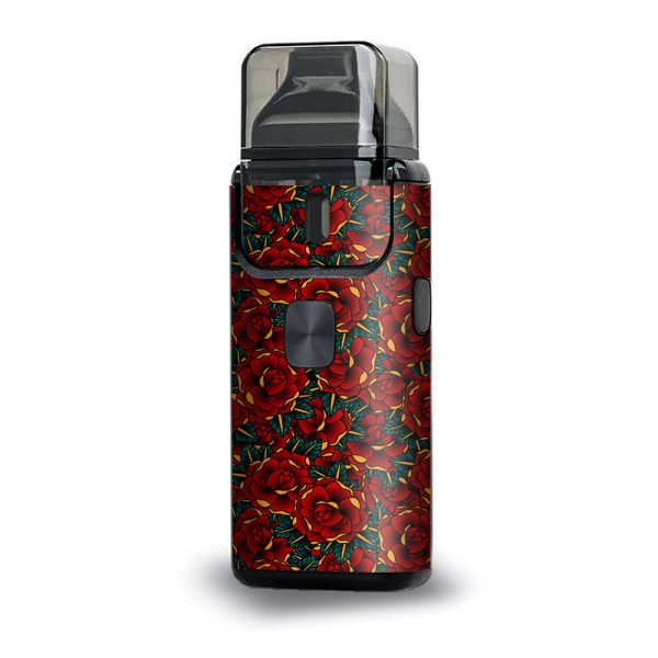 Red Gold Roses Tattoo Aspire Breeze 2 Skin For Sale