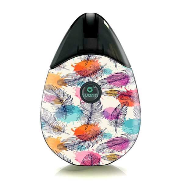 Feathers Colorful Watercolor Bird Suorin Drop Skin Online now