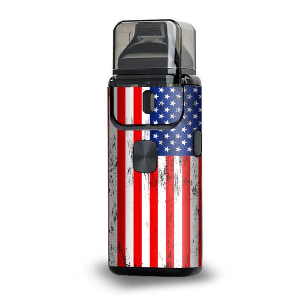 American Flag Distressed Red White Blue Aspire Breeze 2 Skin on Sale