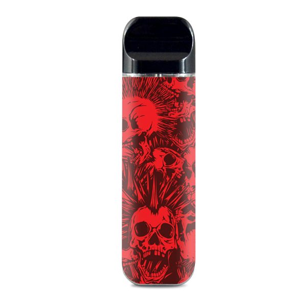 Red Punk Skulls Liberty Spikes Smok Novo Skin Online